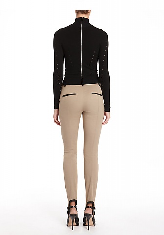 Alexander Wang Stirrup Pant with Leather Detail